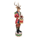 Clayre & Eef Décoration de Noël Image Cerf 25x22x82 cm Marron Plastique