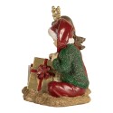 Clayre & Eef Décoration de Noël Image Enfants 14x9x11 cm Rouge Plastique