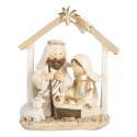 Clayre & Eef Statuetta decorativa di Natale Presepe 10x5x12 cm Beige Color oro Plastica