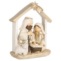 Clayre & Eef Statuetta decorativa di Natale Presepe 10x5x12 cm Beige Color oro Plastica