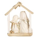Clayre & Eef Statuetta decorativa di Natale Presepe 10x5x12 cm Beige Color oro Plastica