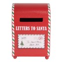 Clayre & Eef Christmas Decoration Mailbox 14x13x19 cm Red Metal