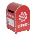 Clayre & Eef Christmas Decoration Mailbox 14x13x19 cm Red Metal