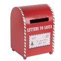 Clayre & Eef Christmas Decoration Mailbox 14x13x19 cm Red Metal