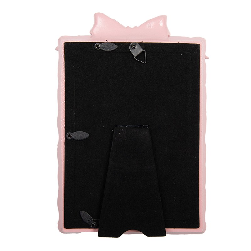Clayre & Eef Bilderrahmen 10x15 cm Rosa Kunststoff