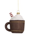 Clayre & Eef Christmas Ornament 9x7x10 cm Brown Plastic Cups