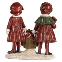 Clayre & Eef Décoration de Noël Image Enfants 11x6x12 cm Rouge Plastique