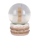 Clayre & Eef Boule de neige Ø 5x7 cm Marron Plastique Bonhomme en pain d‘épice
