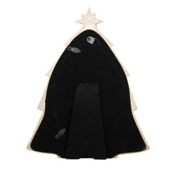 Clayre & Eef Bilderrahmen Weihnachtsbaum 10x15 cm Goldfarbig Kunststoff