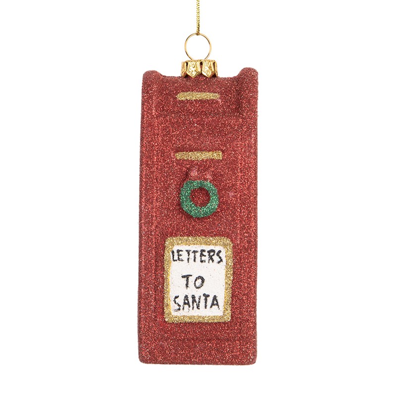 Clayre & Eef Christmas Ornament Mailbox 5x4x11 cm Red Plastic