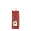 Clayre & Eef Christmas Ornament Mailbox 5x4x11 cm Red Plastic