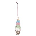 Clayre & Eef Christmas Ornament Ø 5x13 cm Multicoloured Plastic Ice Cream