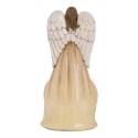 Clayre & Eef Decoratie Beeld Engel 15x12x30 cm Beige Kunststof