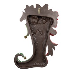 Clayre & Eef Wanddecoratie Kerstsok 54x12x78 cm Groen Kunststof