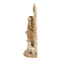 Clayre & Eef Weihnachtsdekorationsfigur Krippe 19x7x24 cm Beige Goldfarbig Kunststoff