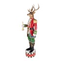 Clayre & Eef Christmas Decoration Figurine Deer 25x20x82 cm Brown Plastic