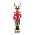 Clayre & Eef Christmas Decoration Figurine Deer 25x20x82 cm Brown Plastic