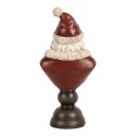 Clayre & Eef Kerstdecoratie Beeld Kerstman 11x8x22 cm Rood Kunststof