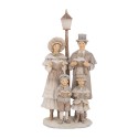 Clayre & Eef Christmas Decoration Figurine 15x11x30 cm Beige Plastic