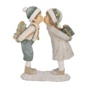Clayre & Eef Dekorationsfigur Kinder 15x6x18 cm Beige Kunststoff