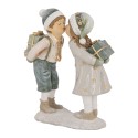 Clayre & Eef Dekorationsfigur Kinder 15x6x18 cm Beige Kunststoff
