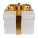 Clayre & Eef Kerstboom Standaard Cadeau 30x28x48 cm Wit Keramisch materiaal