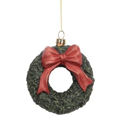 Clayre & Eef Ornamento Natalizio 9x4x11 cm Verde Plastica
