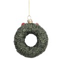 Clayre & Eef Ornamento Natalizio 9x4x11 cm Verde Plastica