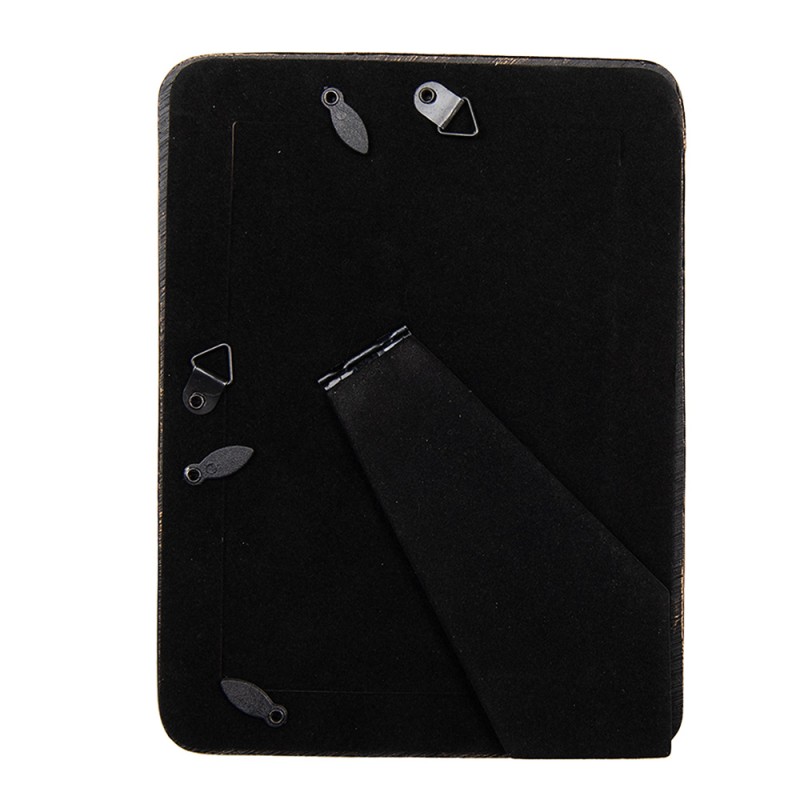 Clayre & Eef Cadre photo 10x15 cm Noir Plastique