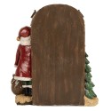 Clayre & Eef Statuetta decorativa di Natale Babbo Natale 18x7x20 cm Rosso Plastica