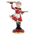 Clayre & Eef Kerstdecoratie Beeld 47x32x62 cm Rood Kunststof