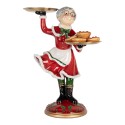 Clayre & Eef Kerstdecoratie Beeld 47x32x62 cm Rood Kunststof