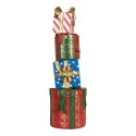 Clayre & Eef Weihnachtsdekorationsfigur Geschenk 23x22x71 cm Mehrere Kunststoff