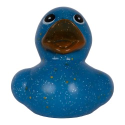 Clayre & Eef Rubber Duck 6 cm Blue Plastic