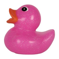 Clayre & Eef Rubber Duck 6 cm Pink Plastic