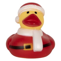 Clayre & Eef Rubber Duck 6 cm Red Plastic