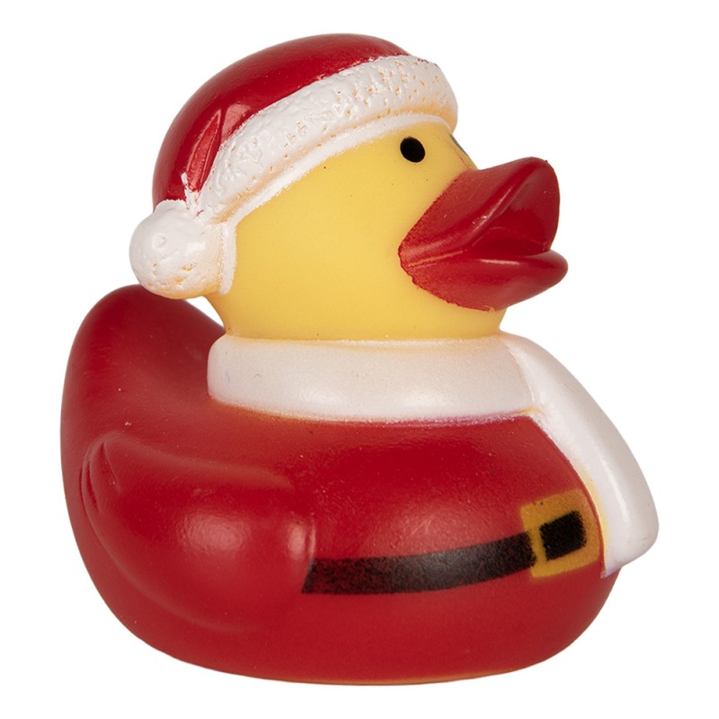 Clayre & Eef Canard en plastique 6 cm Rouge Plastique