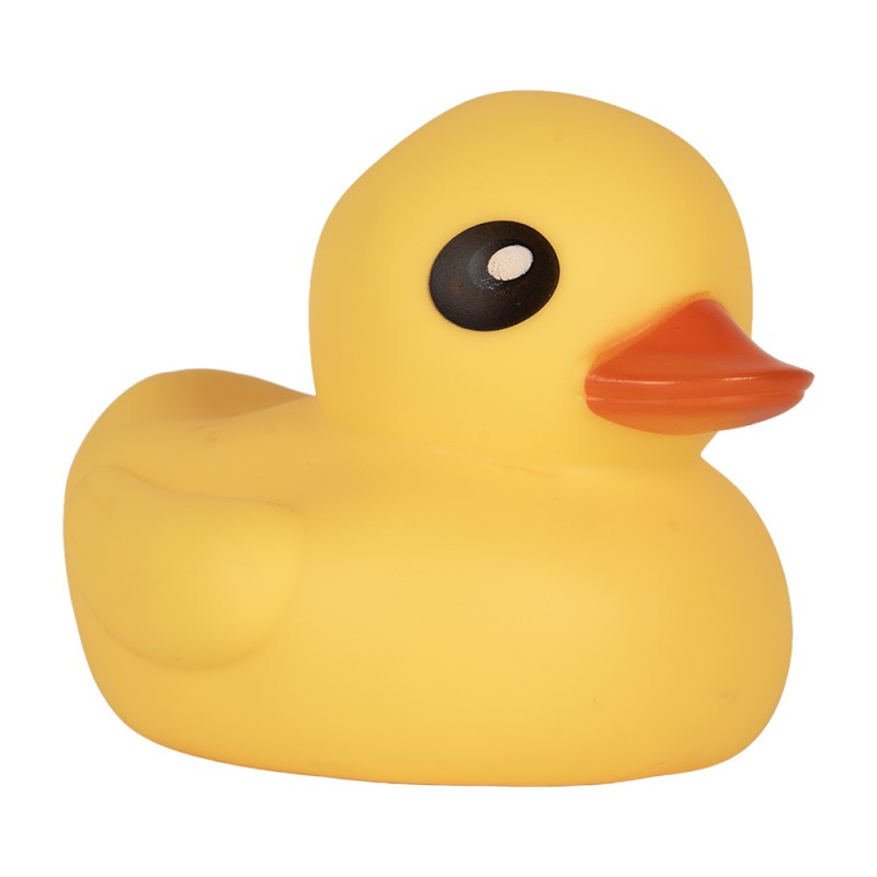 Clayre & Eef Canard en plastique 17 cm Jaune Plastique