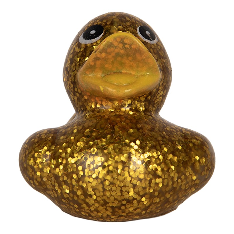 Clayre & Eef Canard en plastique 6 cm Couleur or Plastique
