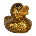Clayre & Eef Canard en plastique 6 cm Couleur or Plastique