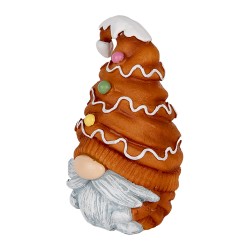 Clayre & Eef Image de décoration Gnome 9x8x13 cm Marron Plastique