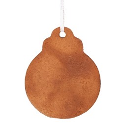 Clayre & Eef Kersthanger 8x2x10 cm Bruin Kunststof
