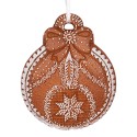 Clayre & Eef Pendentif de Noël 8x2x10 cm Marron Plastique