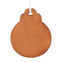 Clayre & Eef Pendentif de Noël 8x2x10 cm Marron Plastique