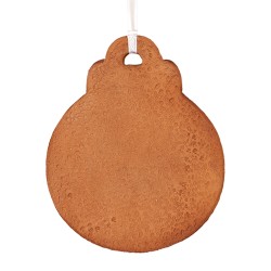Clayre & Eef Weihnachtsanhänger 8x2x10 cm Braun Kunststoff