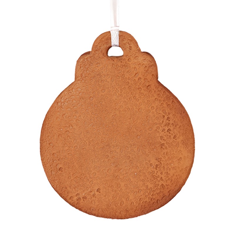 Clayre & Eef Pendentif de Noël 8x2x10 cm Marron Plastique