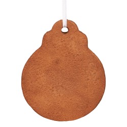 Clayre & Eef Pendentif de Noël 8x2x10 cm Marron Plastique