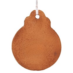 Clayre & Eef Pendentif de Noël 8x2x10 cm Marron Plastique