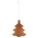 Clayre & Eef Kersthanger Kerstboom 9x1x10 cm Wit Kunststof