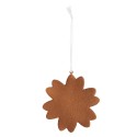 Clayre & Eef Kersthanger Sneeuwvlok 9x1x10 cm Wit Kunststof